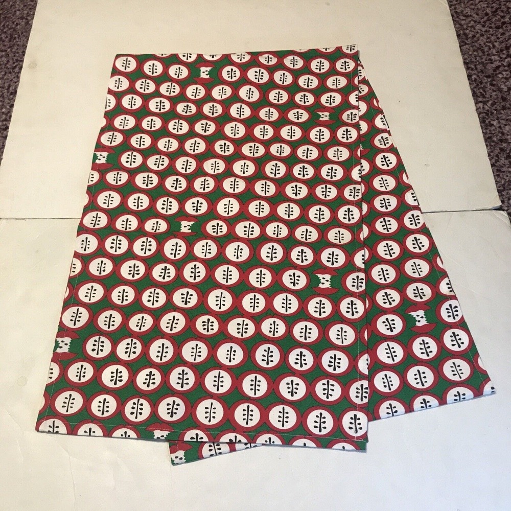 Ikea Table Runner Apple 100 By 16 Inch Red Green 3956